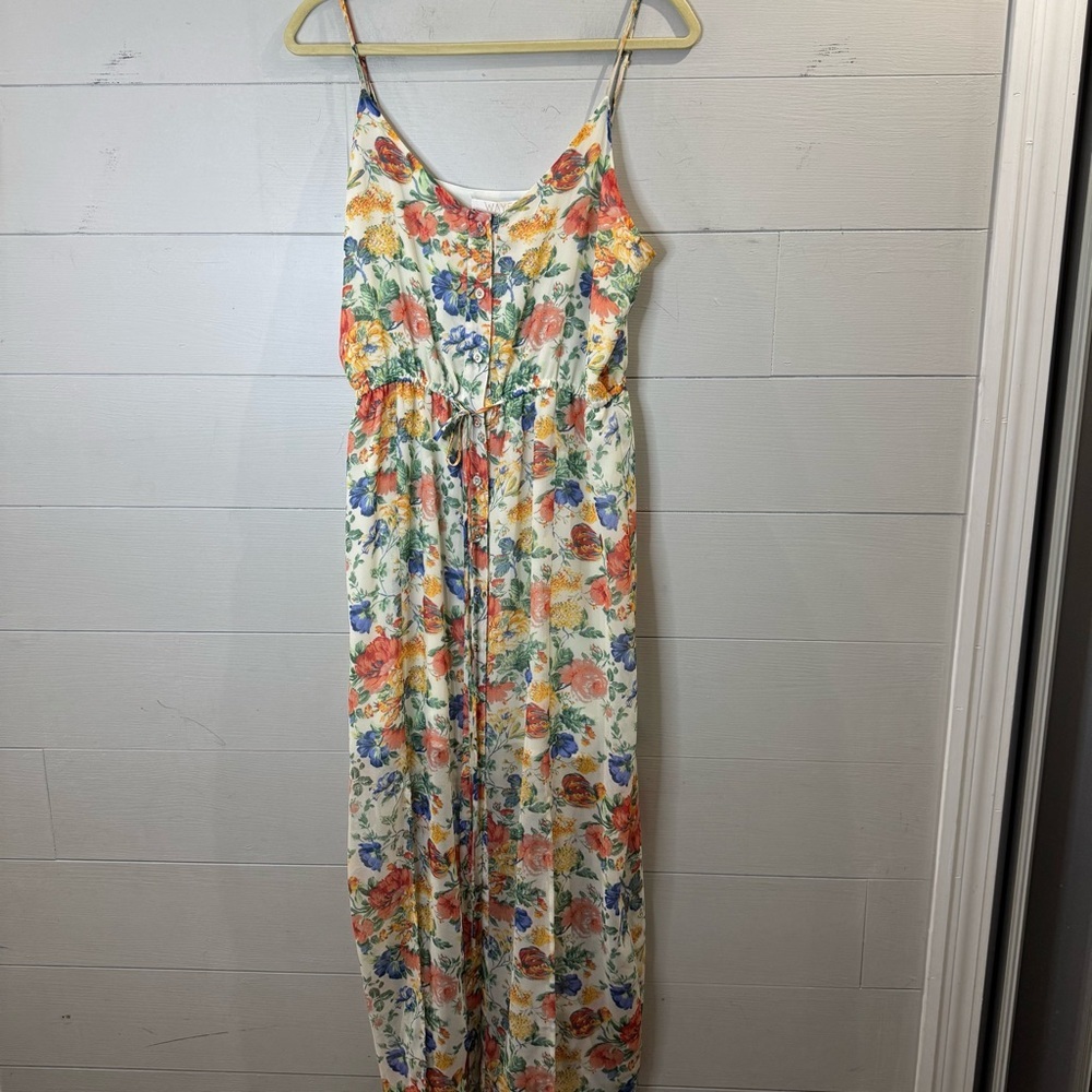 Wayf NWT! Women's Multicolor Floral Maxi Dress Size Large